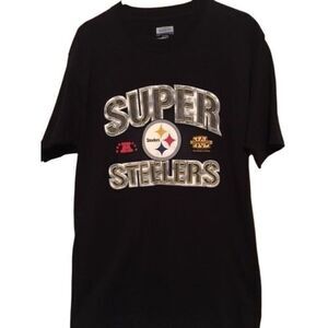 PITTSBURGH STEELERS SUPER BOWL XL SIZE MEDIUM REEBOK T-SHIRT